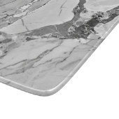 Eleganter Gray 'Twilight Marble Fantasy' Marmortex Schneidebrett (Ecke)