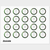 Eleganter Green Agate Gold Glitzer Wedding Sticker (Blatt)