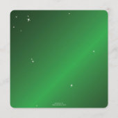 Eleganter Green Diamond Spider Web Square/Round Menükarte (Rückseite)