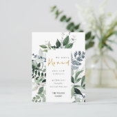 Eleganter Green Gold Greenerity Rahmen, den wir ve Postkarte (Stehend Vorderseite)