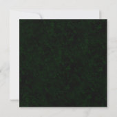 Eleganter Green & Silver Glitzer Agate 16 . Geburt Einladung (Rückseite)