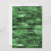 Eleganter Green und Gold Balloons St Patrick's Day Einladung (Rückseite)