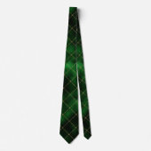 Eleganter Green und Gold Diamonds St Patrick's Day Krawatte (Vorderseite)