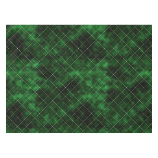 Eleganter Green und Gold Diamonds St Patrick's Day Tischdecke (Vorderseite (Horizontal))