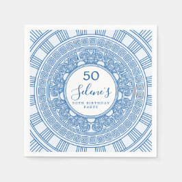 Eleganter griechischer oder römischer Geburtstag m Serviette