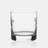Eleganter Großvater der Hochzeit Whiskyglas (Links)