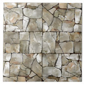 Eleganter Grundstein, der Stil steigert Fliese (Vorderseite)