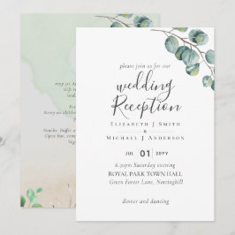 Eleganter Grüne Hochzeitsrezeption Abend nur in Einladung