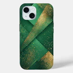 Eleganter grüner abstrakter Hintergrund mit Glitte Case-Mate iPhone Hülle