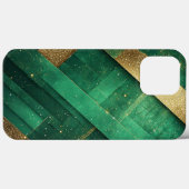 Eleganter grüner Abstrakter Hintergrund mit schlei Case-Mate iPhone Hülle (Rückseite (Horizontal))