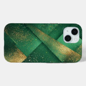 Eleganter grüner Abstrakter Hintergrund mit schlei Case-Mate iPhone Hülle (Rückseite (Horizontal))