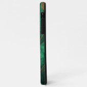 Eleganter grüner Abstrakter Hintergrund mit schlei Case-Mate iPhone Hülle (Hinten/Links)