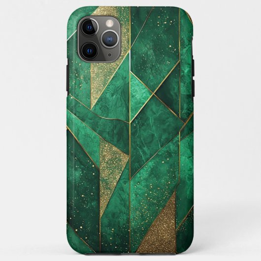Eleganter grüner Abstrakter Hintergrund mit schlei Case-Mate iPhone Hülle (Rückseite)