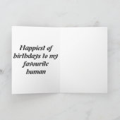 Eleganter grüner Anstrich Geburtstag Dankeskarte (Innenseite)