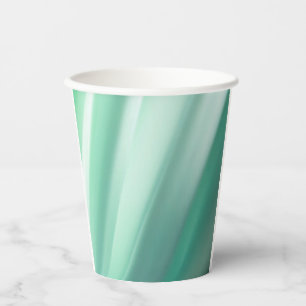 Eleganter grüner Blumenbecher Pappbecher