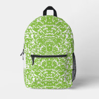 Eleganter grüner botanischer Muster-Rucksack