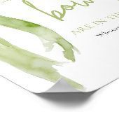 Eleganter grüner Bow rät, wie viele Bows Spiel Poster (Ecke)