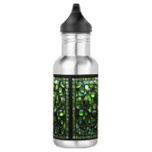 Eleganter, grüner gestanzter Glass-Look Edelstahlflasche (Rechts)