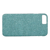 Eleganter grüner Glitzer Case-Mate iPhone Hülle (Rückseite (Horizontal))