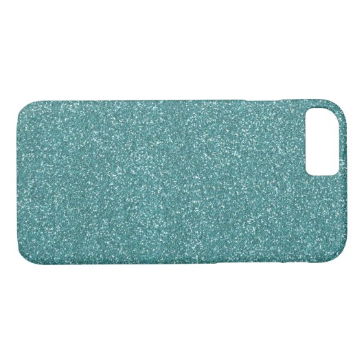 Eleganter grüner Glitzer Case-Mate iPhone Hülle (Rückseite (Horizontal))