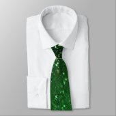 Eleganter grüner Glitzer Krawatte (Gebunden)