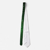 Eleganter grüner Glitzer Krawatte (Rückseite)