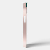 Eleganter grüner Glitzer Tropfen Rose Gold Case-Mate iPhone Hülle (Rückseite / Rechts)