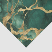 Eleganter grüner Goldmarmor Seidenpapier (Ausschnitt)