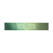 Eleganter grüner Gradient Minimalist Einladungsbanderole (Flach)