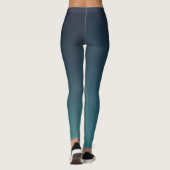 Eleganter grüner Gradient Moderne einfach für sie Leggings (Rückseite)