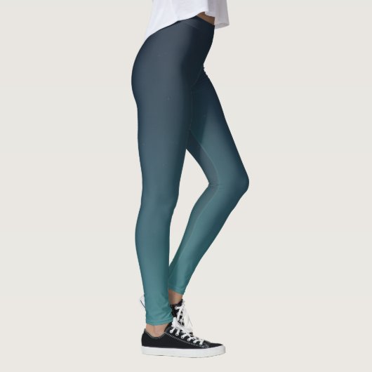 Eleganter grüner Gradient Moderne einfach für sie Leggings (Rechts)