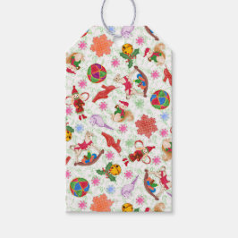 Eleganter Grüner Kitsch Wasserfarbener Dolcefarnie Geschenkanhänger