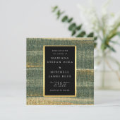 Eleganter Grüner Pinsel mit Gold und Schwarz (Stehend Vorderseite)