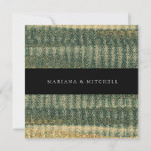 Eleganter Grüner Pinsel mit Gold und Schwarz (Rückseite)