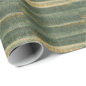 Eleganter Grüner Pinsel mit Gold und Schwarz Geschenkpapier (Rolleneckpunkt)