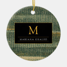 Eleganter Grüner Pinsel mit Gold und Schwarz