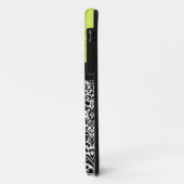 Eleganter grüner schwarzer Damast personalisiert Case-Mate iPhone Hülle (Hinten/Links)