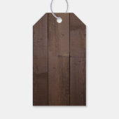 Eleganter, grüner Stallholz Landkreis rustikale Ho Geschenkanhänger (Rückseite)