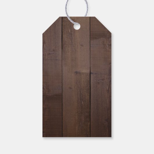 Eleganter, grüner Stallholz Landkreis rustikale Ho Geschenkanhänger (Rückseite)