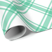 Eleganter grüner Tartan Karierte Weihnachten Geschenkpapier (Rolleneckpunkt)