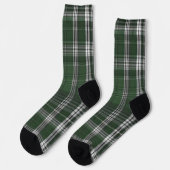 Eleganter grüner Tartan Socken (Linkes Detail)