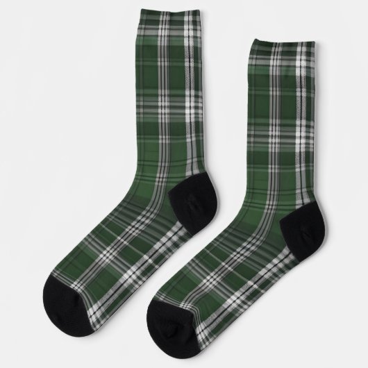 Eleganter grüner Tartan Socken (Linkes Detail)