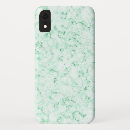 Eleganter grüner und weißer Marmor Case-Mate iPhone Hülle (Rückseite)