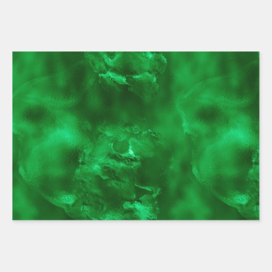 Eleganter Grüner Wald Geschenkpapier Set (Vorderseite 3)