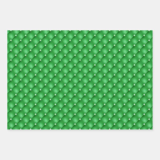 Eleganter Grüner Wald Geschenkpapier Set (Vorderseite)