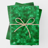 Eleganter Grüner Wald Geschenkpapier Set (Beispiel)