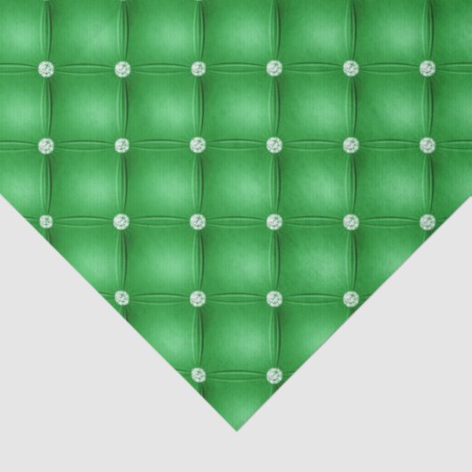 Eleganter Grüner Wald Seidenpapier (Detail)