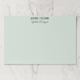 Eleganter Grüngarten Designer Personalisiert