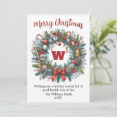 Eleganter Grünkranz Weihnachten nicht Foto (Stehend Vorderseite)