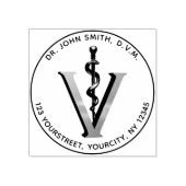 Eleganter Gummistempel (Prägung)